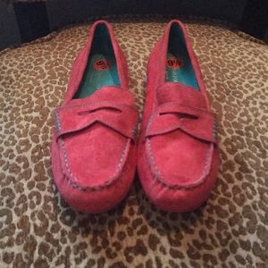 Cynthia Rowley Pink Suede Loafers